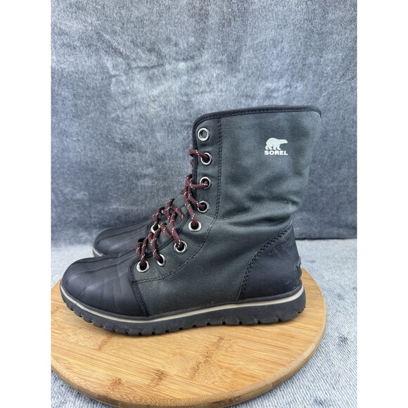 Sorel Cozy 1964 Winter Boot Womens Size 7.5 Black Snow Outdoors Canvas Lined - Picture 3 of 12